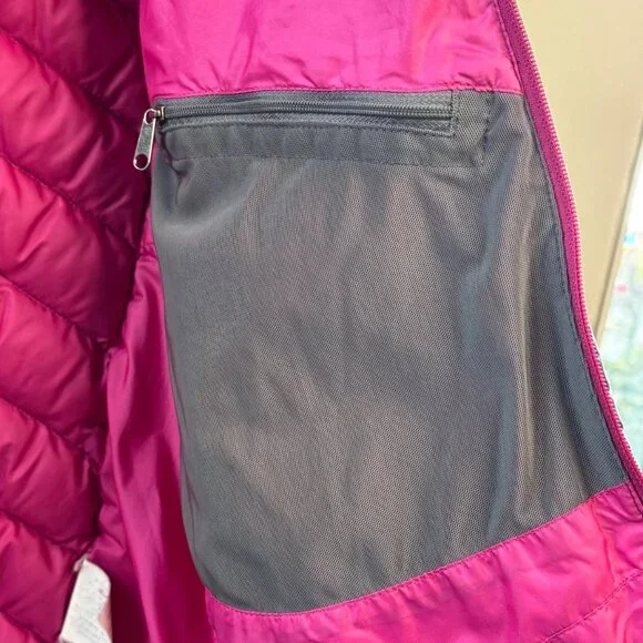 PATAGONIA Goose Down Sweater Jacket Womens XL Purple Puffer Winter Coat Warm - Picture 8 of 15